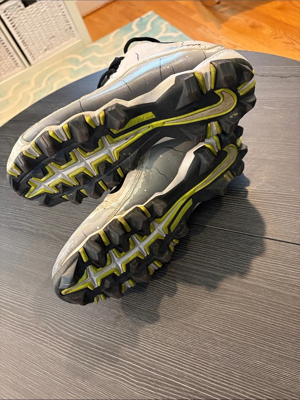 Nike Men’s White and Black Athletic football Cleats